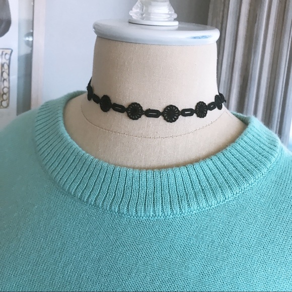 Mini face patch sweater light blue sweater - Picture 6 of 9